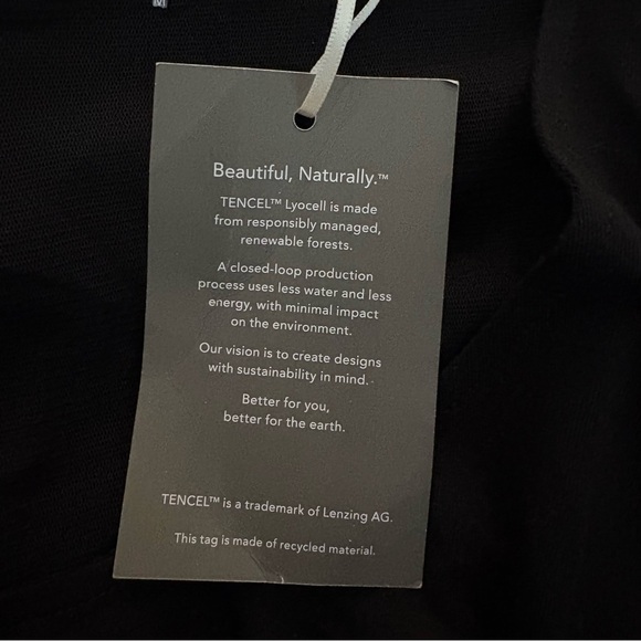 Garnet Hill Women’s 3/4 Sleeve Tencel Stretch Jersey Maxi Tie Dress Size Medium - Picture 5 of 10